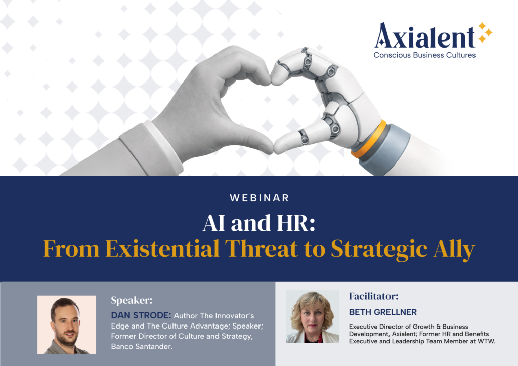 Webinar Axialent: IA y RRHH, de amenaza existencial a aliado estratégico, con Beth Grellner y Dan Strode