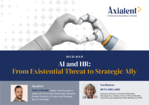 Webinar Axialent: IA y RRHH, de amenaza existencial a aliado estratégico, con Beth Grellner y Dan Strode